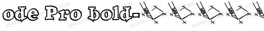 ode Pro bold字体转换